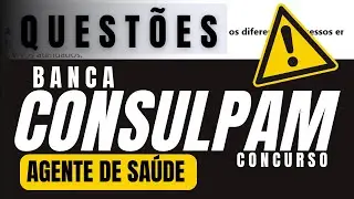 QUESTÕES COMENTADAS DA BANCA CONSULPAM CONCURSO AGENTE COMUNITÁRIO DE SAÚDE ACS | ENDEMIAS | ACS ACE