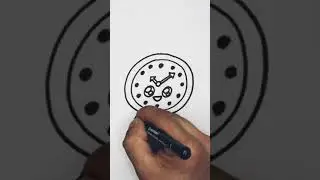 how to draw an alarm clock step by step easy   как нарисовать будильник пошагово и легко