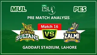 Multan Sultans vs Peshawar Zalmi PSL 2022 Match 16 Pre-Match Analysis | Stats Analysis | Lahore