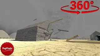 360 видео  Торнадо Ужастик  Анимация VR