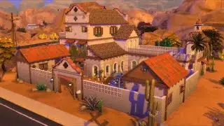 Hacienda Oasis | The Sims 4 Speed Build (No Talking)