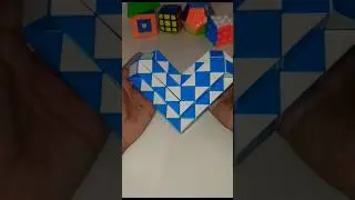 making heart from snake puzzle (72 pieces)0 #cubes