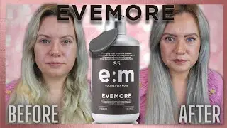 TONING MY HAIR SILVER GREY WITH PURPLE SHAMPOO |  EVEMORE SILVER GREY Review | Clare Walch