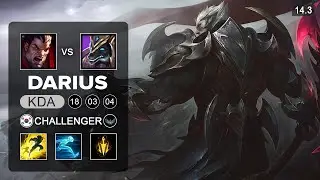 Darius vs Nasus Top - EUW Challenger - Patch 14.3 Season 14