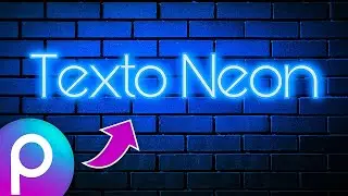 Como fazer TEXTO NEON no CELULAR pelo PicsArt | App Gratuito