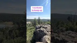 I now workout to keep up with my boys. Enjoying hiking in Arizona