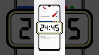 Phone ka time 24 hours kaise kare | How to set 24 hour clock android #techfrack #shorts