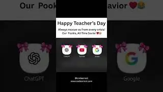 Not all teachers stand in classrooms 📚&hellip; some save us daily as Google, YouTube & ChatGPT 😎🙌 #shorts