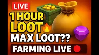 🔴 LIVE | 1 Hour Loot Challenge | Max Loot in COC?