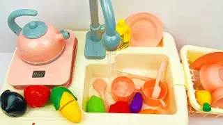 [toy asmr] Real Water Mini Kitchen Sink! 🚰 설거지 장난감