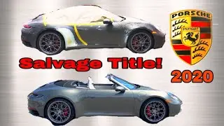 REBUILDING A SALVAGE 992 PORSCHE CARRERA S IN 15 MINUTES INCREDIBLE REBUILD TRANSFORMATION