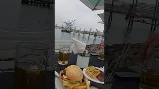 Day in Nambia Walvis Bay/ Dinner at Water front. #travel #4k #seafarerlife