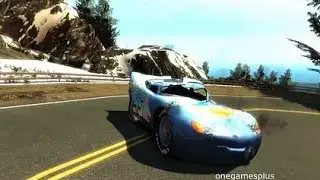 Continue jumping mountains Dinoco McQueen Disney car Eight jumps game GTA 4