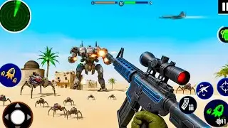 Robot Gun Strike Gameplay 🔫 | Futuristic Robot War Action Game | New Shooting Game