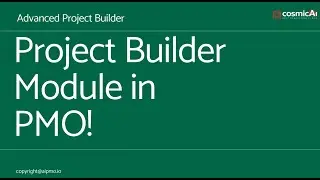 How to Create a Project Charter using Cosmic AI PMO | Project Builder Tutorial