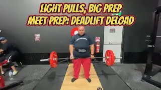 Deload Deadlifts 3x3 | Powerlifting Recovery & Meet Prep