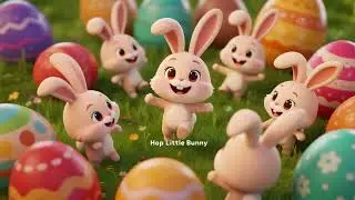 Little Bunny Hops Along 🌷 | Interactive Easter Kids Song