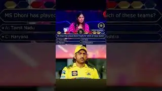 Ms dhoni related question in KBC 🙏................ #ipl #csk #dhoni