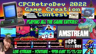 [AMSTRAD CPC]⚡️AMSTREAM 🕹️ CPCRetroDev 2022 Game Creation Contest! 🏆 Winners & All The Games! ⭐️