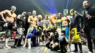 Copa 48 a&ntilde;os Arena Neza: Pancho Pantera, Mocho Cota Jr, Nix, Airam, Galio, Golden Power, P Diagonal