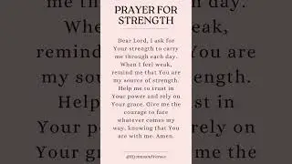 inspirational Prayer for strength #motivation #youtubeshorts #shortss #trending #Viral Video