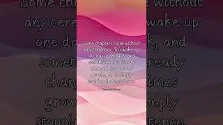 Some Chapters End Quietly #short #shortsfeed #shortsviral #selfcare #selflove #subscribe