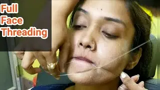 Full Face Threading Easy Tutorial  || Full Face Threading || Mou Beauty Tv ||