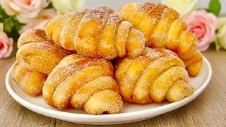 Если у вас есть 1 яйцо, мука и сахар, приготовьте это вкусное блюдо! Без духовки.