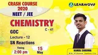 Learnov8 Crash Course 2020 JEE/NEET Chemistry at 2:00 pm