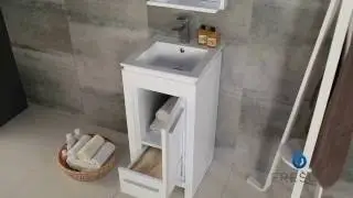Fresca FVN8118 Allier 16'' Modern Bathroom Vanity with Mirror by KitchenSource