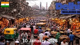 Walking in Delhi 2026 | Chandni Chowk Market Full Walk Through | Delhi Street Walk | Walk In World