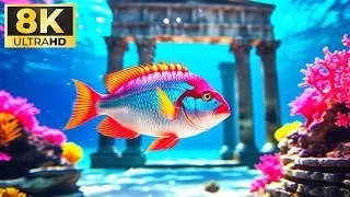 The castle at the bottom of the sea - Relaxing music 8K Ultra #geography #usa #euro