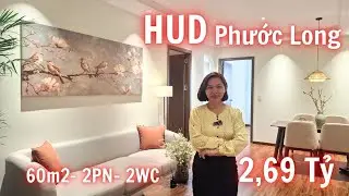 2,69 Tỷ căn hộ 60m2 full nội thất gỗ tự nhi&ecirc;n xuất khẩu mới đẹp tại CT2B HUD Phước Long Nha Trang
