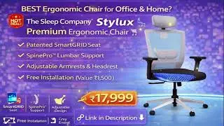 Best Ergonomic Office Gaming Chair 2026, The Sleep Company Stylux SmartGRID Chair | Back Pain Relief