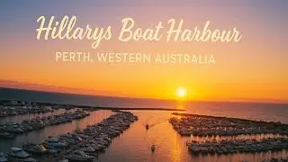 Aerial Serenity | Sunset at Hillarys Boat Harbour, Western Australia