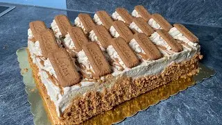 Unglaublich k&ouml;stliche Lotus Torte! Mache diese tolle Lotus-Sahne-Torte🥰 Ihre G&auml;ste werden staunen