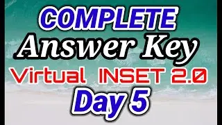 DAY 5 COMPLETE ANSWER KEY || VIRTUAL INSET 2.0