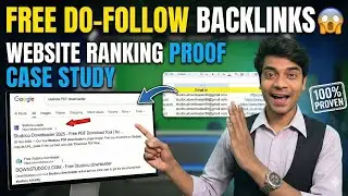 FREE Do-Follow Backlinks 😱 | Website Ranking Proof Case Study 