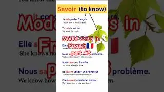 Modal Verbs in french grammar for beginners A1 -A2 how to learn french les verbes modaux #shorts