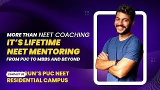 More than NEET coaching&mdash;this is long-term mentoring from PUC to MBBS and beyond | Dr Varun Murthy