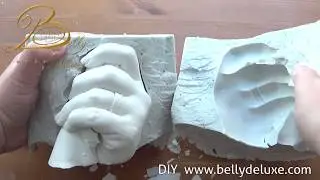 3D Paar Handabdruck mit Alginat