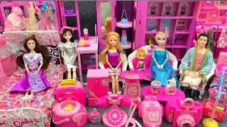 Miniature tiny Barbie Princess toys Unboxing and review/ Tiny Toy ASMR/ Pink toys Unboxing @barbie