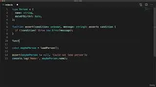 42   Assertion Functions