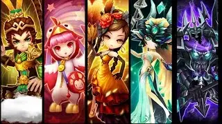 SUMMONERS WAR: Undine Transmog Preview (Fire/Water/Wind/Light/Dark)