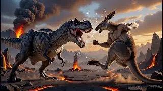 Arena of Ice and Sand: T-Rex vs. Kangaroo &ndash; Deadly Clash!