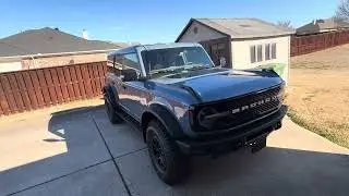Bronco WildTrak Front Mudflaps install using standard OEM Bronco Mudflaps