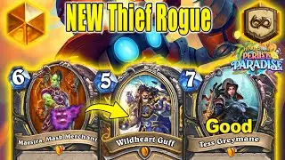 New Maestra Legendary Discovers Guff 20 Mana Thief Rogue Deck At Perils in Paradise | Hearthstone