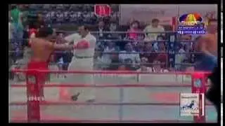 Keo romchong vs Vong Noy Round 2 K O Slow Motion