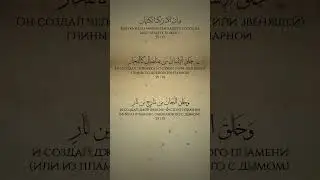 Сура 55 Ар-Рахман (10-18) | Чтец: Арби аш-Шишани