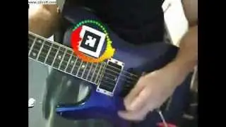 Real-time augmented reality spectrum analyser with guitar